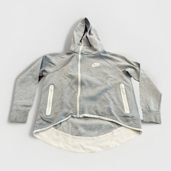 Nike Sportswear Tech Womens Fleece Full-Zip Cape Hoodie Size S 930757-063 $130 - Picture 1 of 10